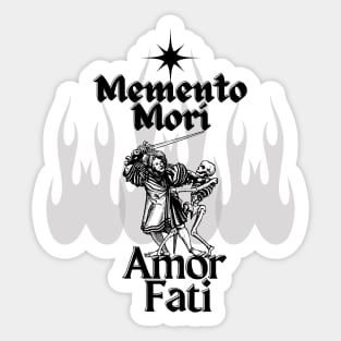 Memento Mori Amor Fati Sticker